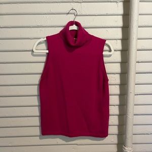 Yansi Fugel sleeveless cashmere turtleneck